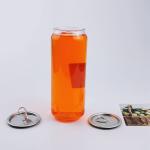 Plastic Drink Bottle Beverage Juice Soda Can Packaging With Lid