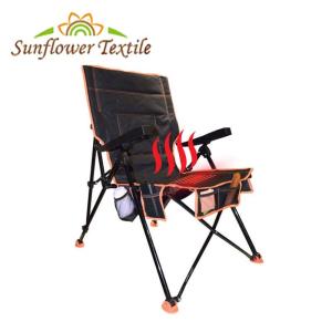 China 58x89x100cm Oxford Cloth Outdoor Folding Heated Chair Camping Fishing Chair wholesale
