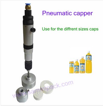 Handheld Pneumatic Capping Machine for Screw Caps Suitable for Different Cap Sizes