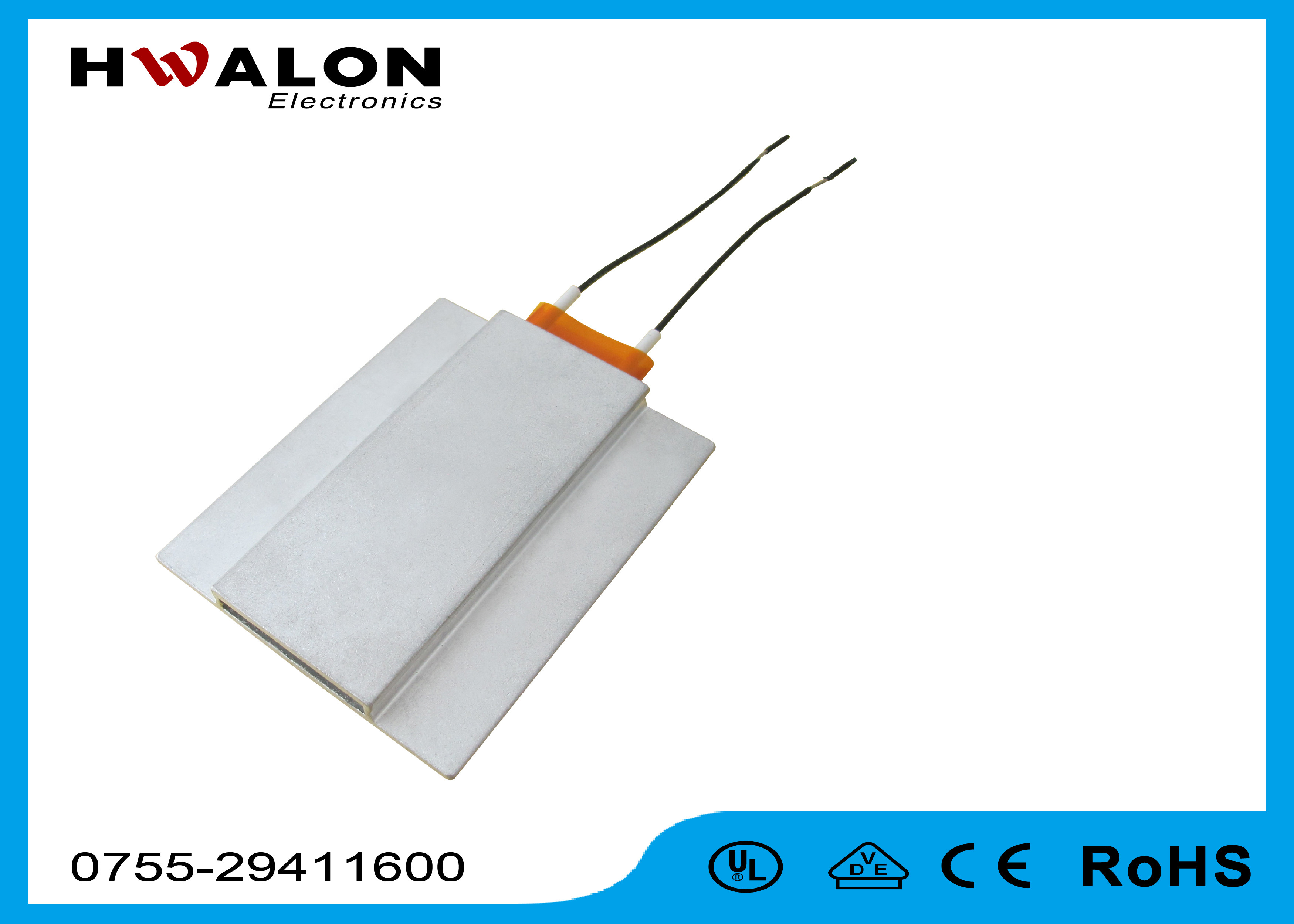 12v 150w Electric PTC Ceramic Heating Component ISO 9001 Approved For Air Heater