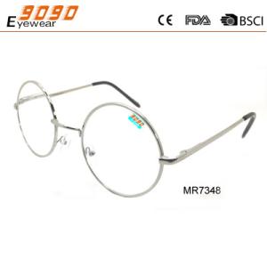 China Round Fashionable styles reading glasses with metal frame. wholesale