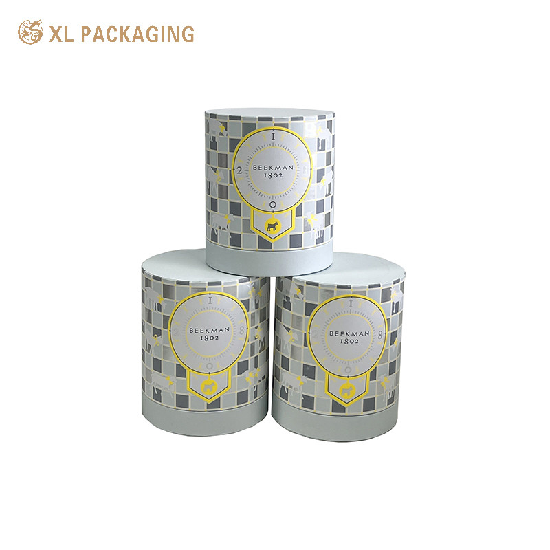 Luxury Skin Care Art Paper Tube Boxes Handmade Cardboard Cylinders With Custom Print, Satin Interior Ideal For Serum Sets Spa Gifts & Branded