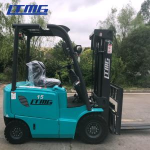 China Portable Electric Forklift Truck 1.5 Ton With 48V Battery Work In Refrigeration Storage wholesale