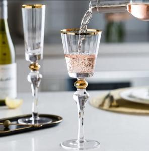 China Glass Wine Goblet Champagne Glasses Party Wedding Glassware wholesale