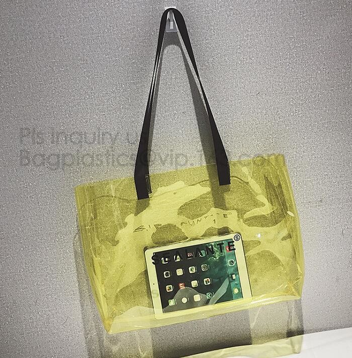 Personalized Monogrammed Beach Clear PVC Bag, Korean style clear beach bag, vinyl waterproof beach bag, beach tote, tote