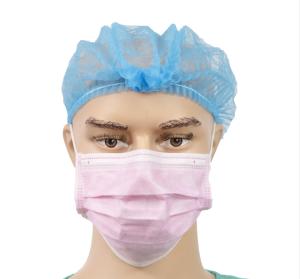 China Blue Disposable Non Woven Cap , Bouffant Hair Nets For Food Processing wholesale