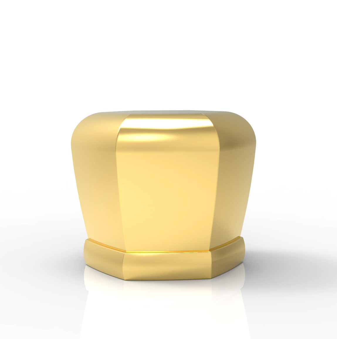 ISO 9001 Hanging Plating Zinc Alloy Perfume Bottle Cap