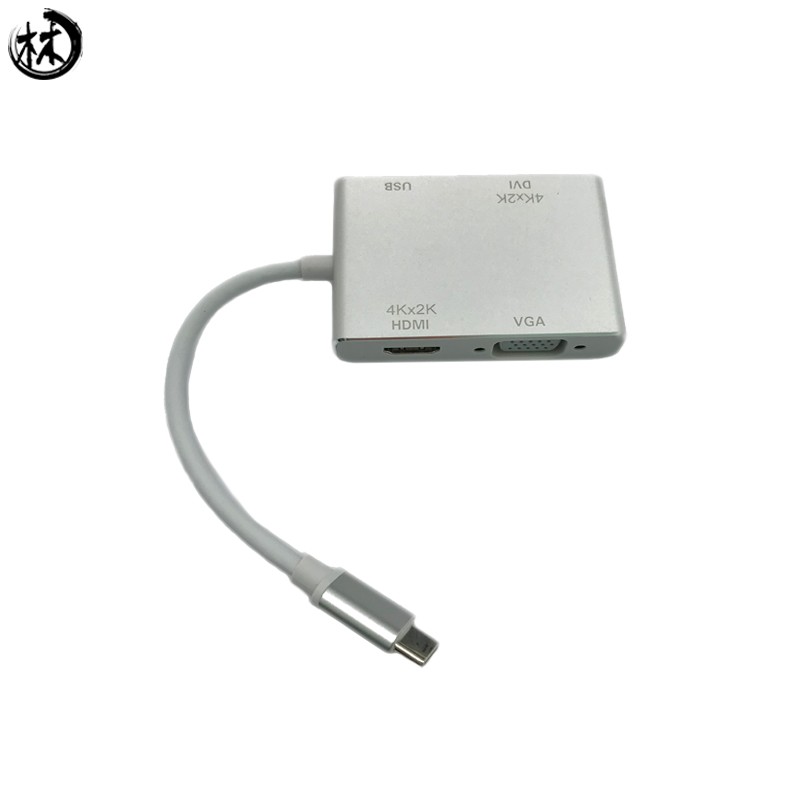 Type c to vga , hdtv , usb 3.0 for mobile phone, computer and TV Multi-purpose converter