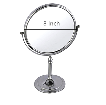 8 INCH Stainless Steel 360 Degree Swivel Vanity Mirror Telescopic Double Side Mirror