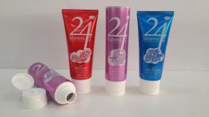 China 150G Large Orifice Aluminum Barrier Laminated Tubes , Facial Cleaner Cosmetic Tube Packaging wholesale