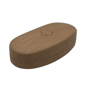 China Grain Pattern Eco Metal Glasses Case Optical Sunglasses Packing Box wholesale