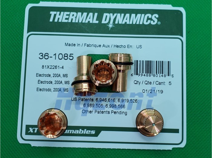 XT301 200A 36-1085 Thermal Dynamics Plasma Cutter Electrode