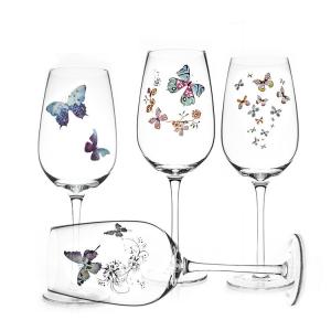 China Butterfly Series Transparent Lead-Free Crystal Red Wine Glass Water Glass Glass Gift wholesale