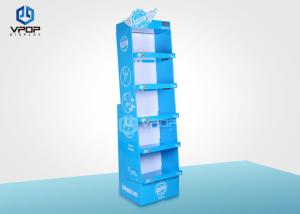 China Food/Clothes Cardboard Shelf Display , Promotion Retail Cardboard Display Stands wholesale