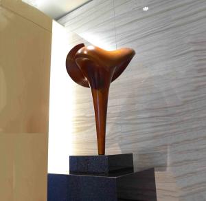 China Surface Painted Tall Indoor Statues Cast Bronze Abstract Copper Finishing wholesale