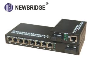 China 10 100 1000M Media Converter Single Mode Ethernet fiber converter wholesale
