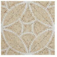 China Fashional Water Jet Marble Mosaic Tile 7 Mm / 8mm Thickness Optional for sale