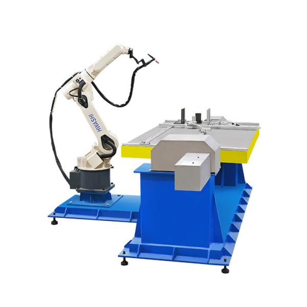 Industrial Robotic Arm Weld Machine 6 Axis Automatic Aluminium Fuel Tank Mig