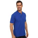 Adult Rib - knit neck Short Sleeve Polo Shirts 100% Cotton With Sublimation Logo