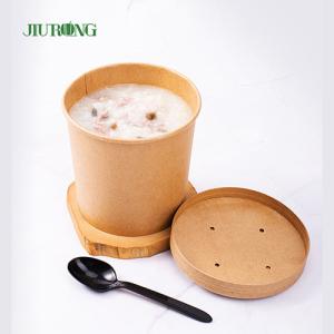 China Disposable Biodegradable Paper Bowl With Lid wholesale