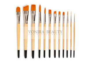 China Nylon Body Paint Brushes For Acrylic Oil &amp; Watercolor Student Artist Brushes For Beginners &amp; Fine Art Painters wholesale