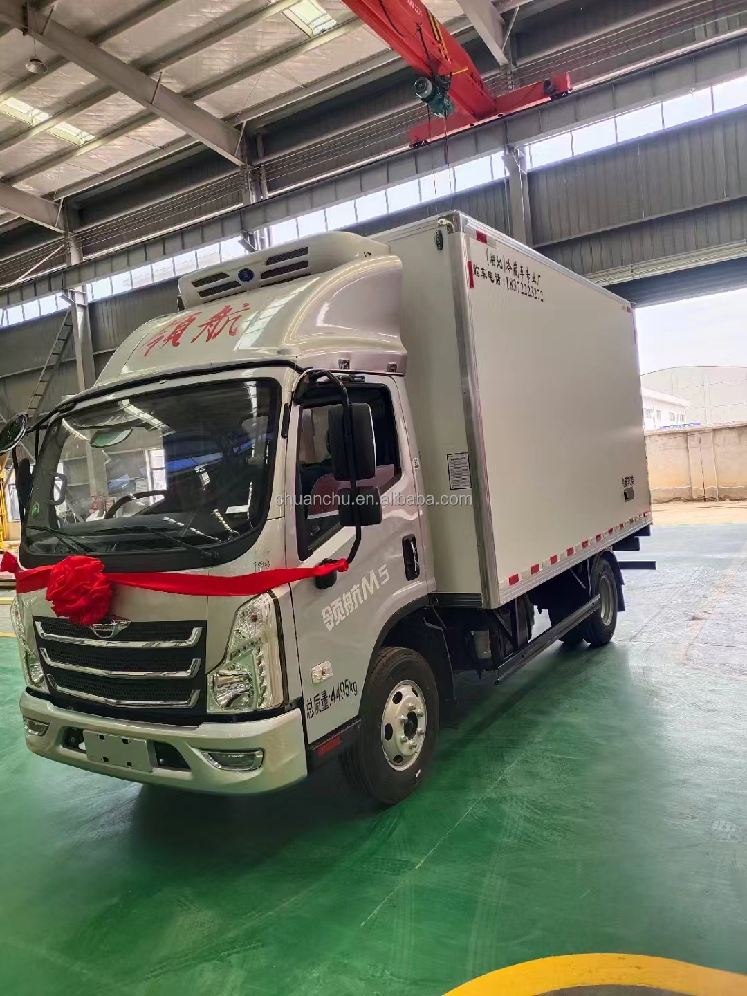2 Axle 6 Wheels 4x2 Foton Cooling Van Freezer Trucks Refrigerator Box Truck Euro 4 Emission Standard Maximum Torque Nm ≤500Nm