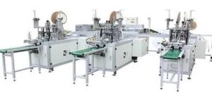 China Automatic Surgical Face Mask Machine , Mask Production Machine 100-120 Pcs/min wholesale