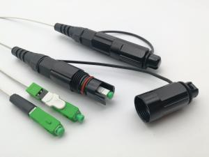 China Reinforced Mini SC/APC Fiber Optic Connectors Outdoor Waterproof Field Installable wholesale