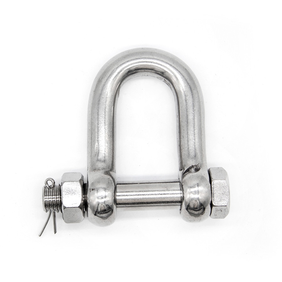 304 316 Stainless Steel Anchor D Shackle Corrosion Resistance