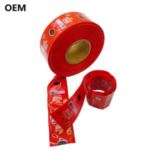 China Red Synthetic Plastic Sausage Casing 20mm-160mm wholesale