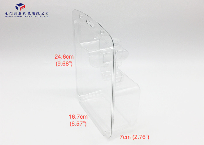 Clear Folded Plastic Retail Packaging Boxes For Shower Sprinkler 16.7X7X24.6cm