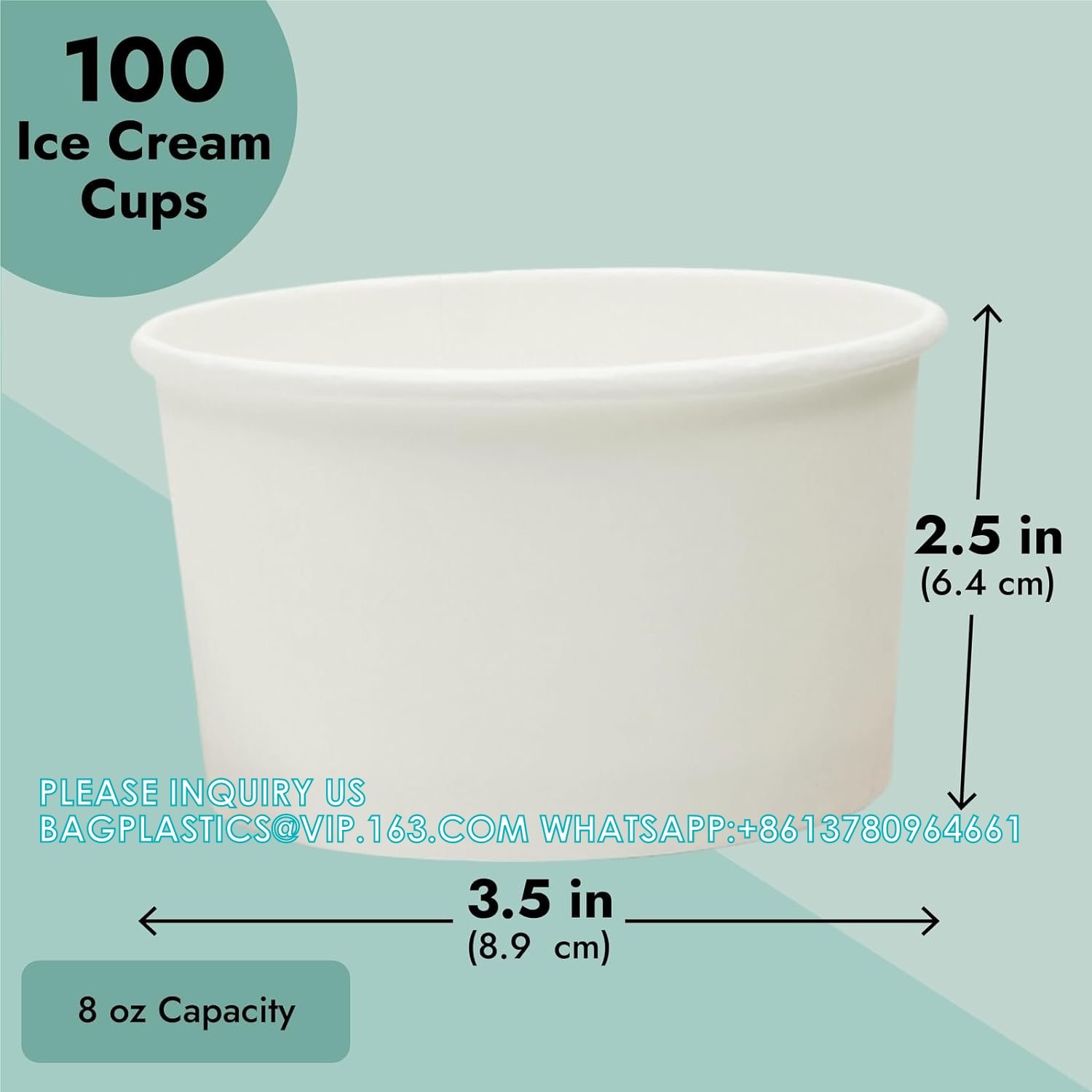Disposable Ice Cream Cups With Lids And Spoons For Freezer, Dessert Cups Ice Cream Bowls Snack Containers