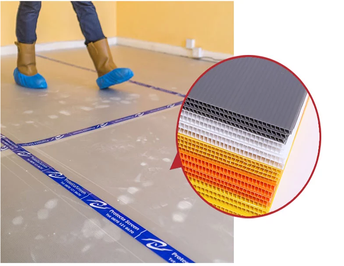 9mm 10mm White Corrugated Plastic Board White Correx Sheets 4mm