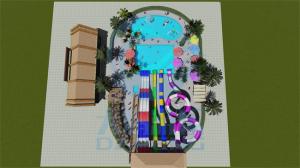 China Water Park Play Equipment Set With Aqua Fiberglass Water Slide For Kids wholesale