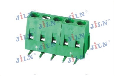 PA66 0.4Nm JL128R PCB Terminal Connector 5.00 5.08mm Pitch H13.9