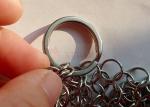 Customizable 7x7inch Chain Mail Cast Iron Cleaner Rust Resistance