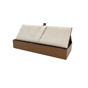 China Classical Light Brown PU Gifts Packing Boxes Luxury Pen Display Box wholesale