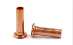 Small Semi Tubular Red Copper Rivets For Brake Linings Corrosion Resistance