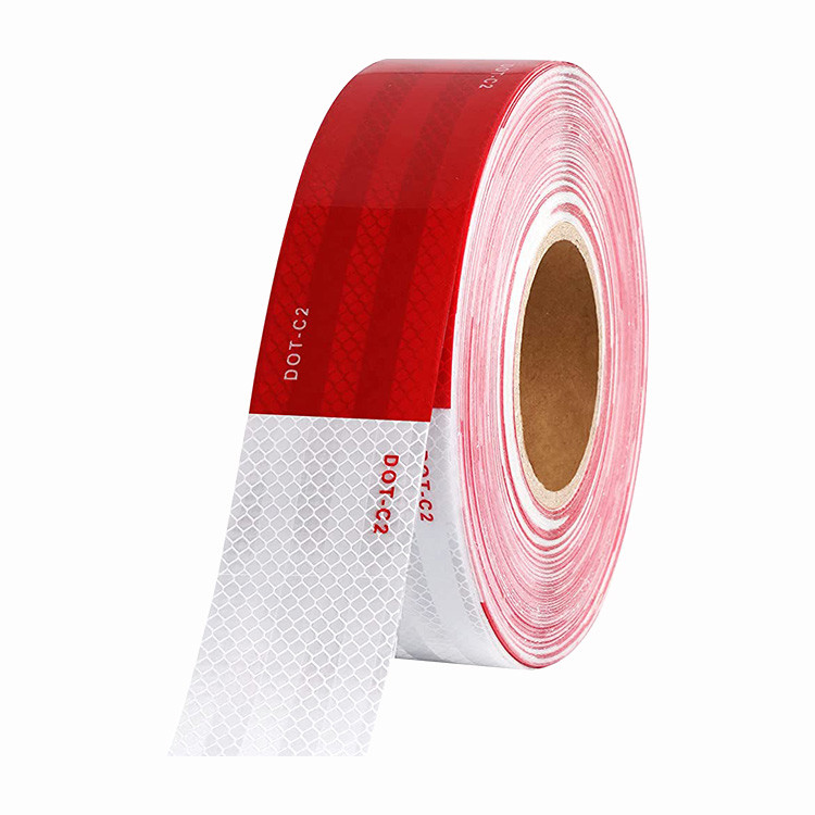 5cm PET DOT Reflective Tape For Trailer PET Glass Bead Customized