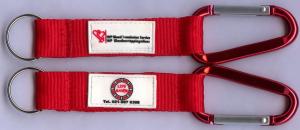 China Lightweight Lovely Carabiner Key Chain With Laser Engraved Logo wholesale