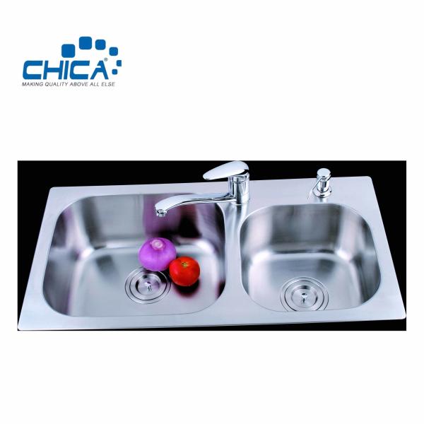 Stainless Steel Kitchen Sink Double Bowl Kitchen Sink Press Kitchen Sink With