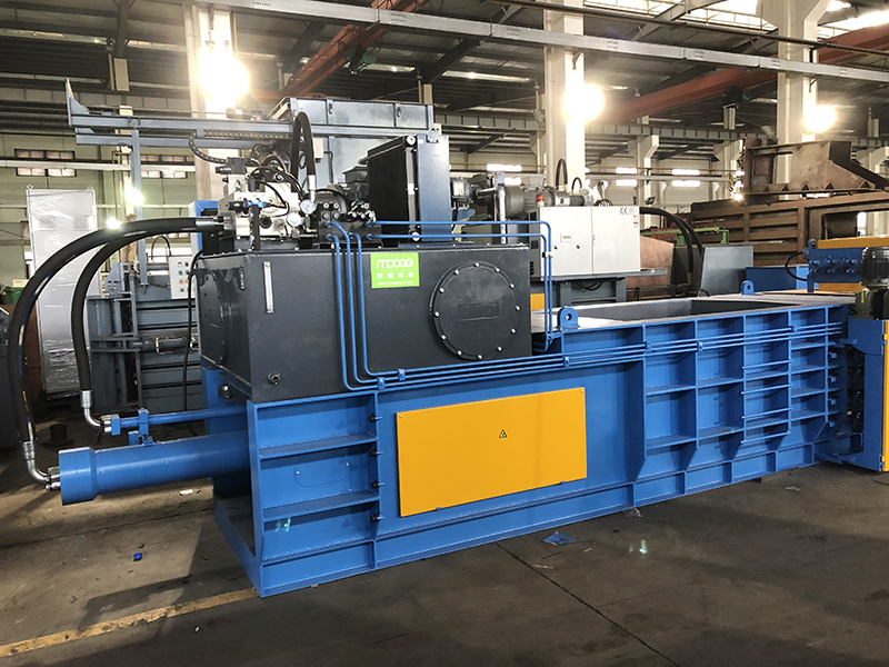 Horizontal Plastic Auxiliary Machinery 20-80t Automatic Cardboard Baler