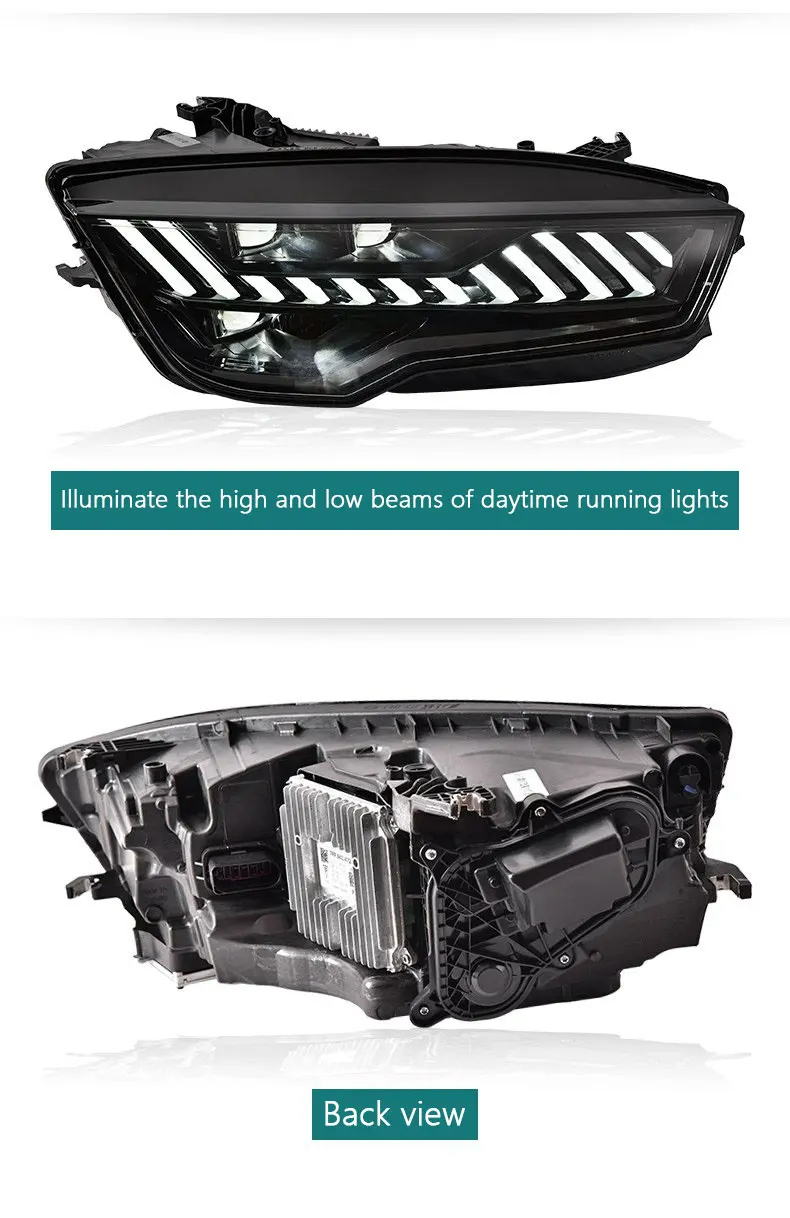 Audi A7 2011-2018 Matrix LED Headlights Plug And Play RS7 Version 6V