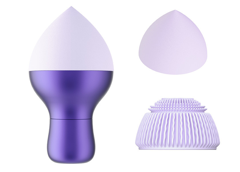 Rubber Handle Silicone Face Brush Beauty Care Skin Rejuvenation Easy To Use