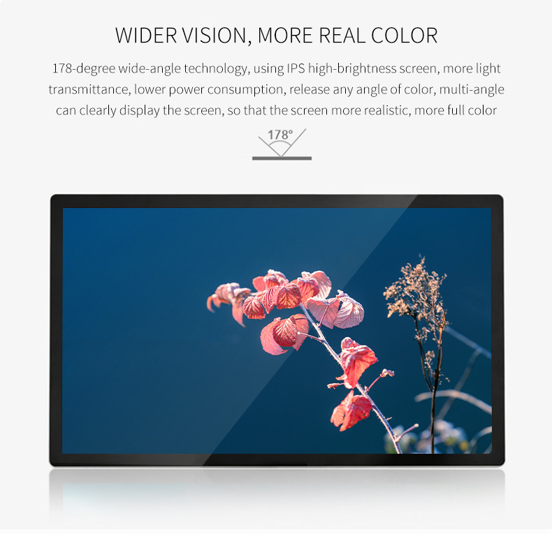 22'' Capacitive Touch Screen Display Embedded Query Industrial Computer