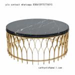 Nordic living room modern tempered glass stainless steel table base