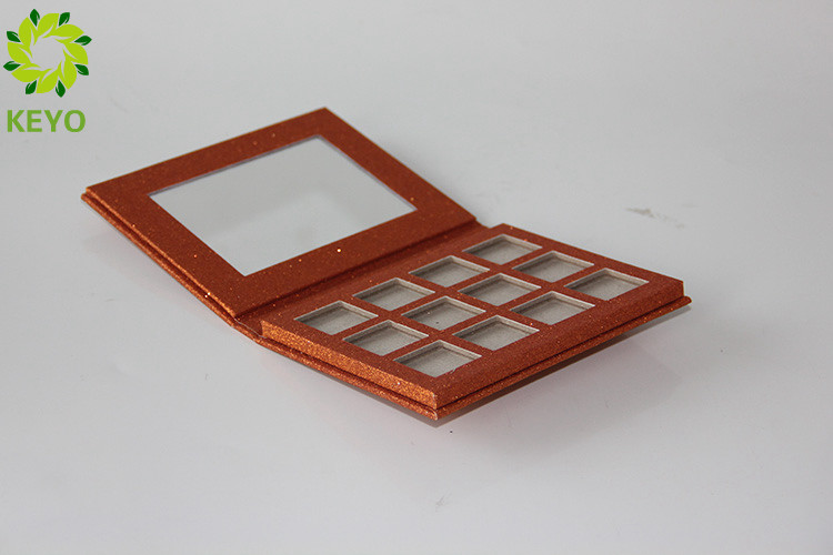 Empty Cardboard Eyeshadow Palette 12 Pans Type Custom Color / Shape / Size Available