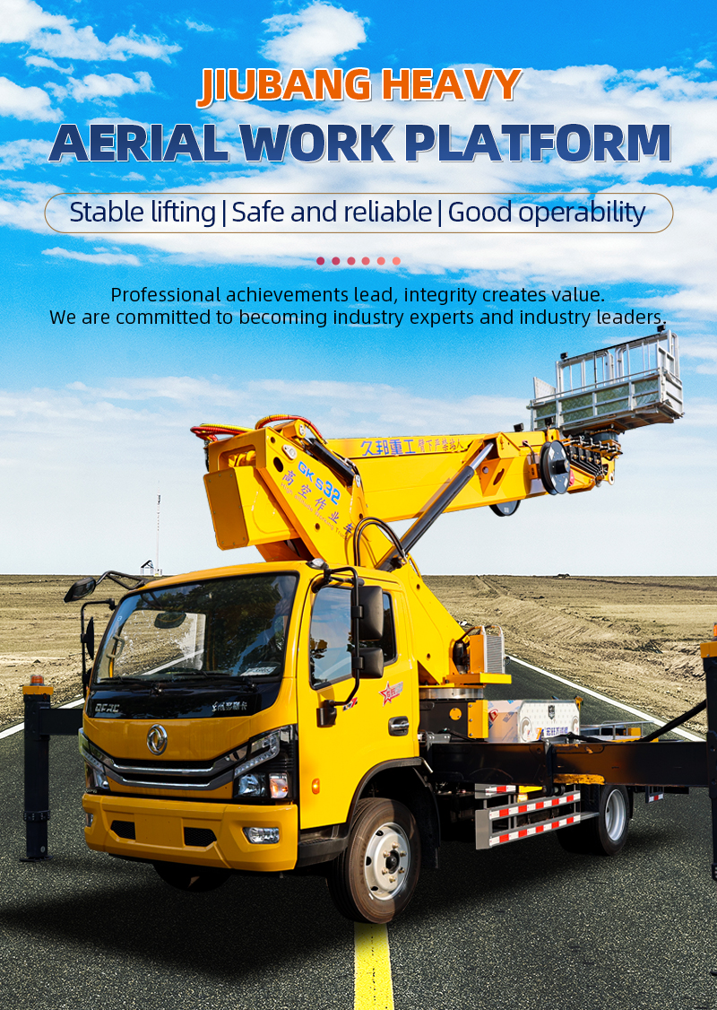 GKS32 aerial pick-up truck with basket high platform telescopic boom operating truck for sale