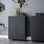 Wooden Restaurant Patio Furniture Side Cabinet Customized Size Moisture proof