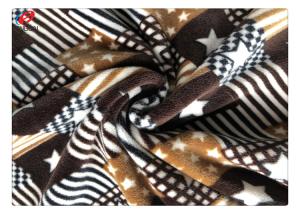 China Faux Fur Print Spandex Velvet Fabric For Blanket 95%Polyester wholesale